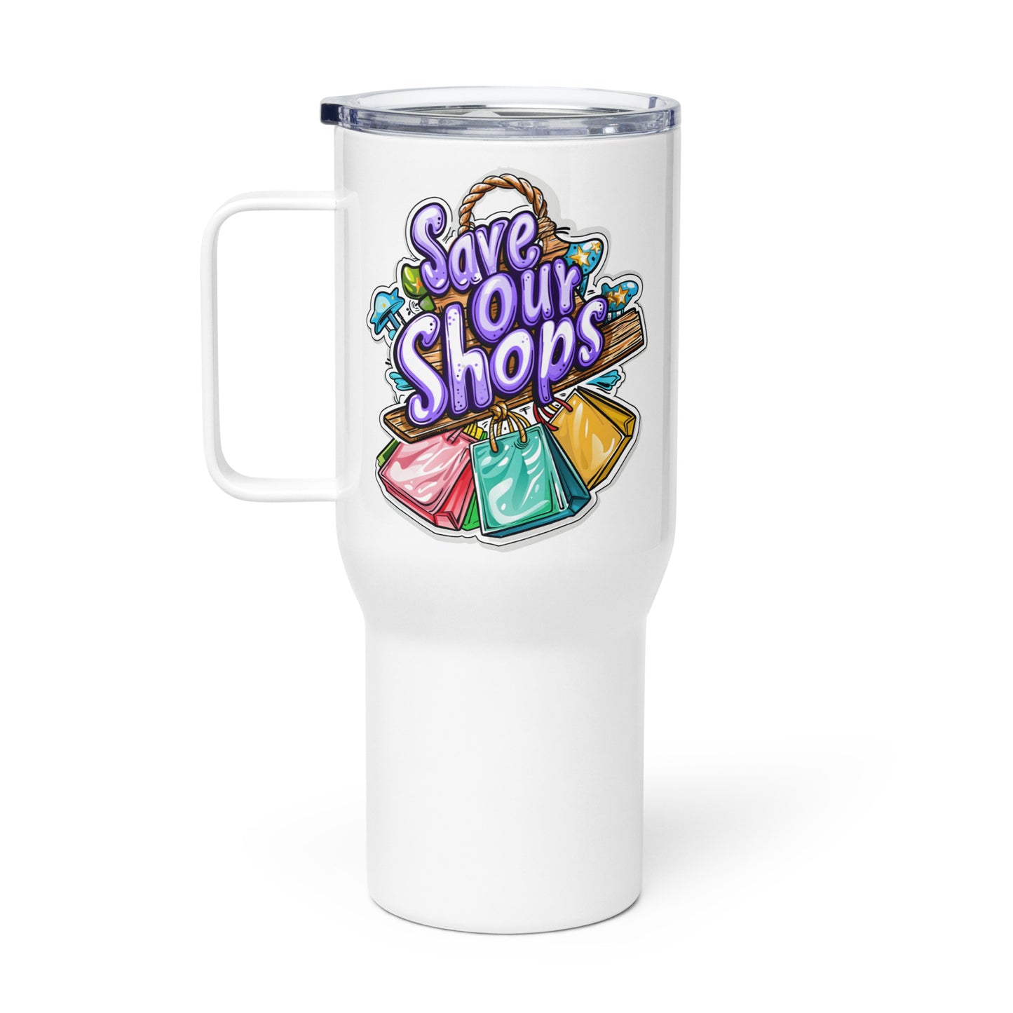 Travel Mug with Bags Design