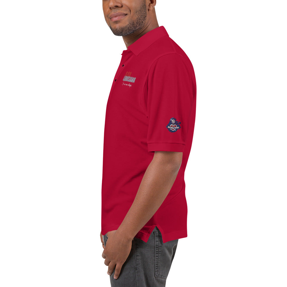 Men's Premium Polo with Musical Heart Design