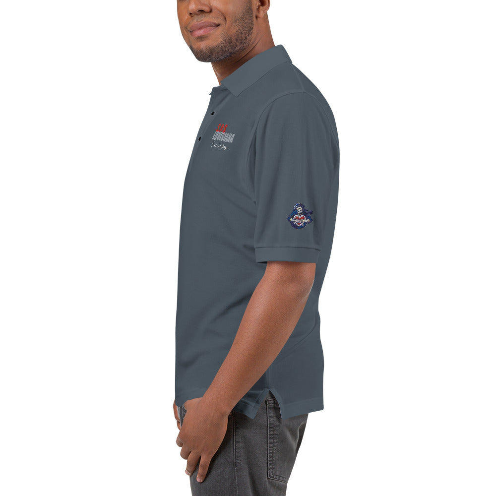 Men's Premium Polo with Musical Heart Design