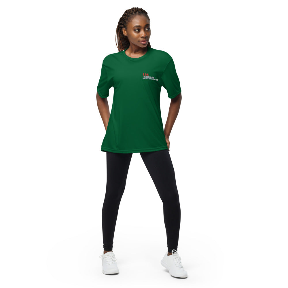 Unisex crew neck t-shirt with Storefront Design