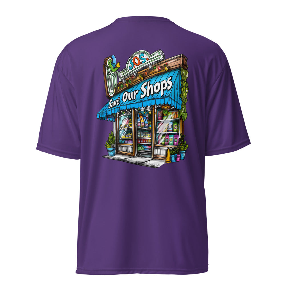 Unisex crew neck t-shirt with Storefront Design