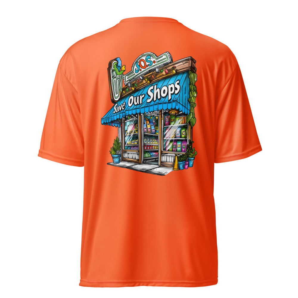 Unisex crew neck t-shirt with Storefront Design