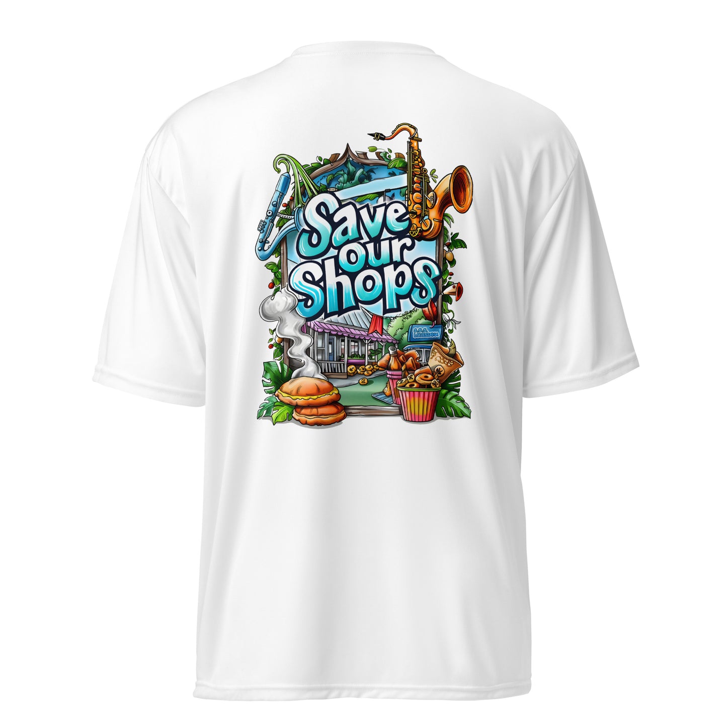 Unisex crew neck t-shirt with Musical Design