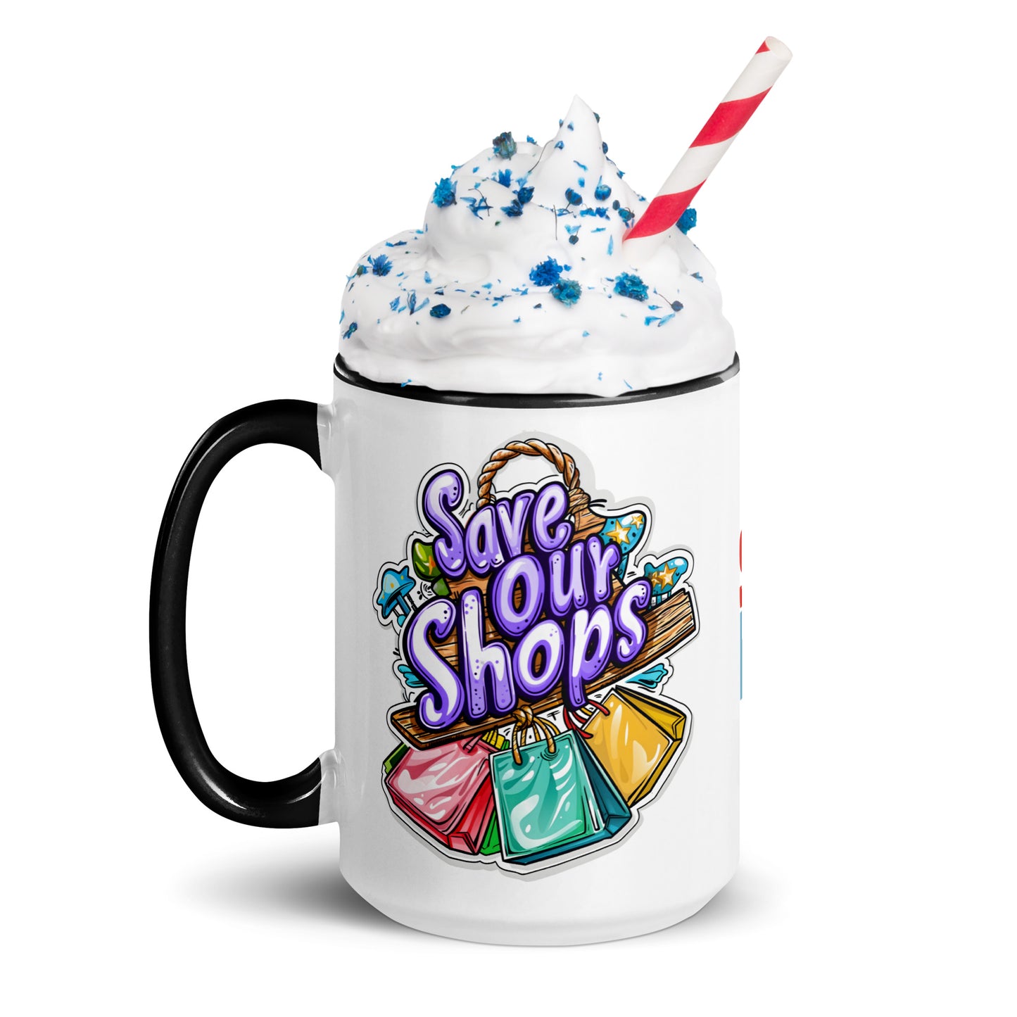 11oz or 15oz Colored Mug with Bags Design