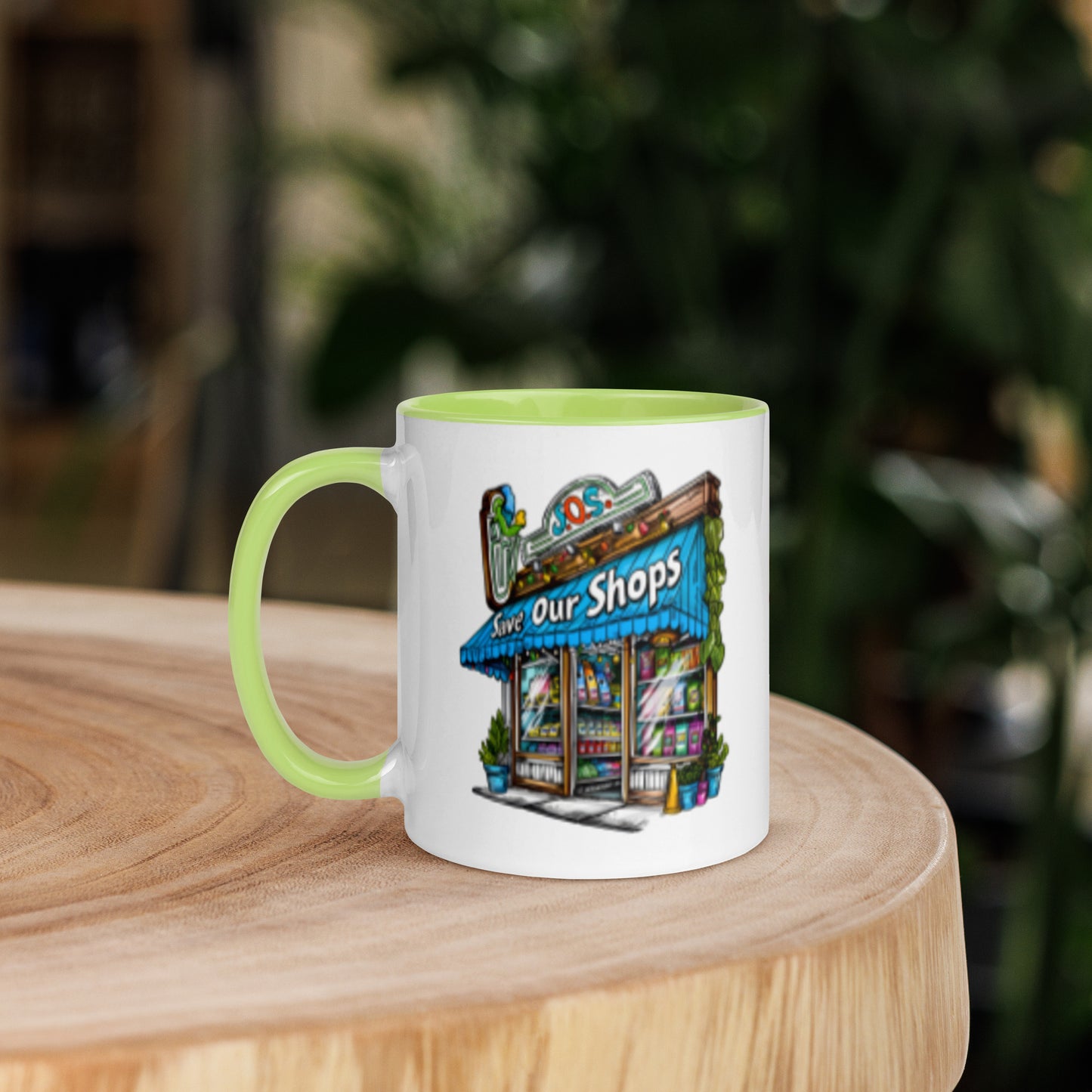 11oz or 15oz Colored Mug with Storefront Design