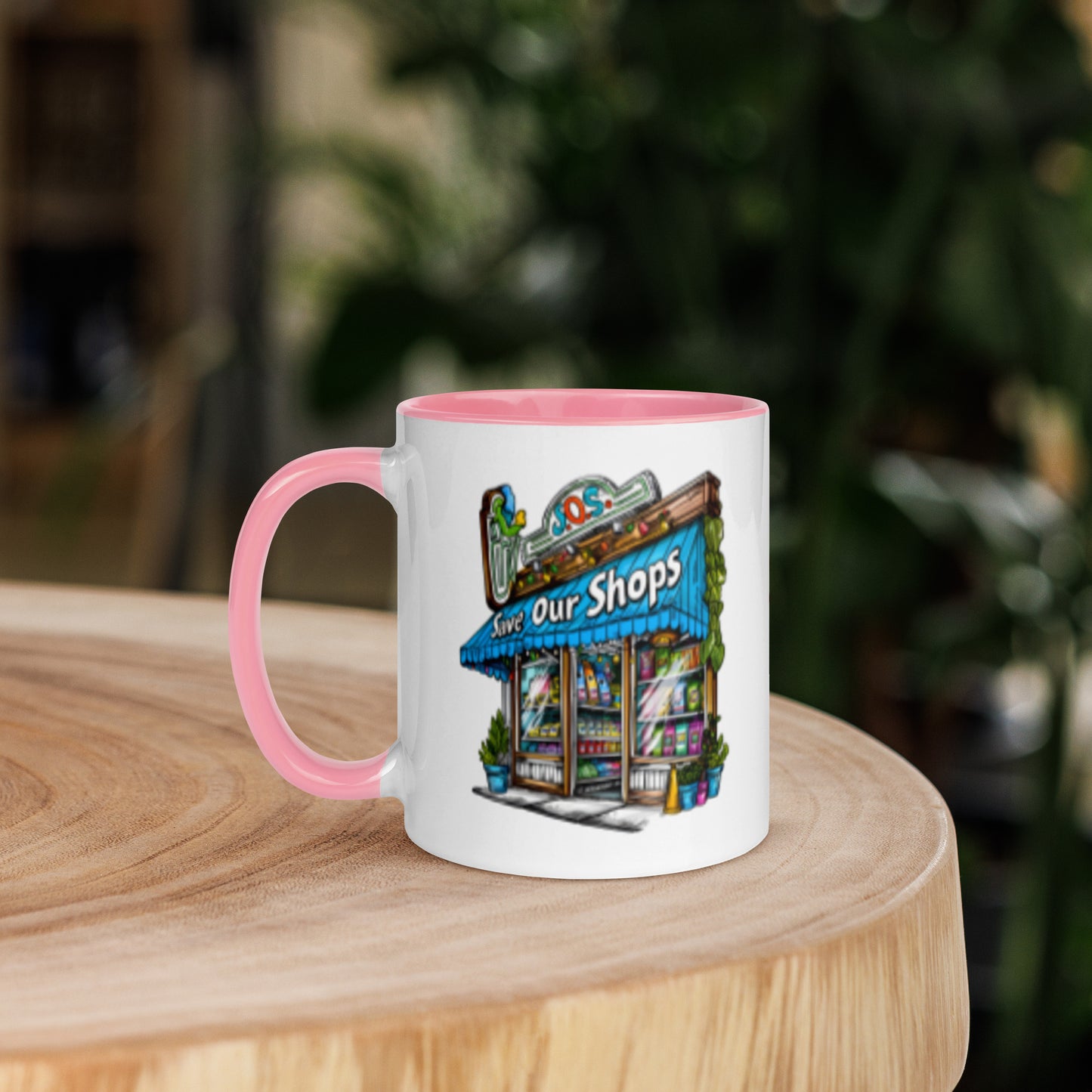 11oz or 15oz Colored Mug with Storefront Design