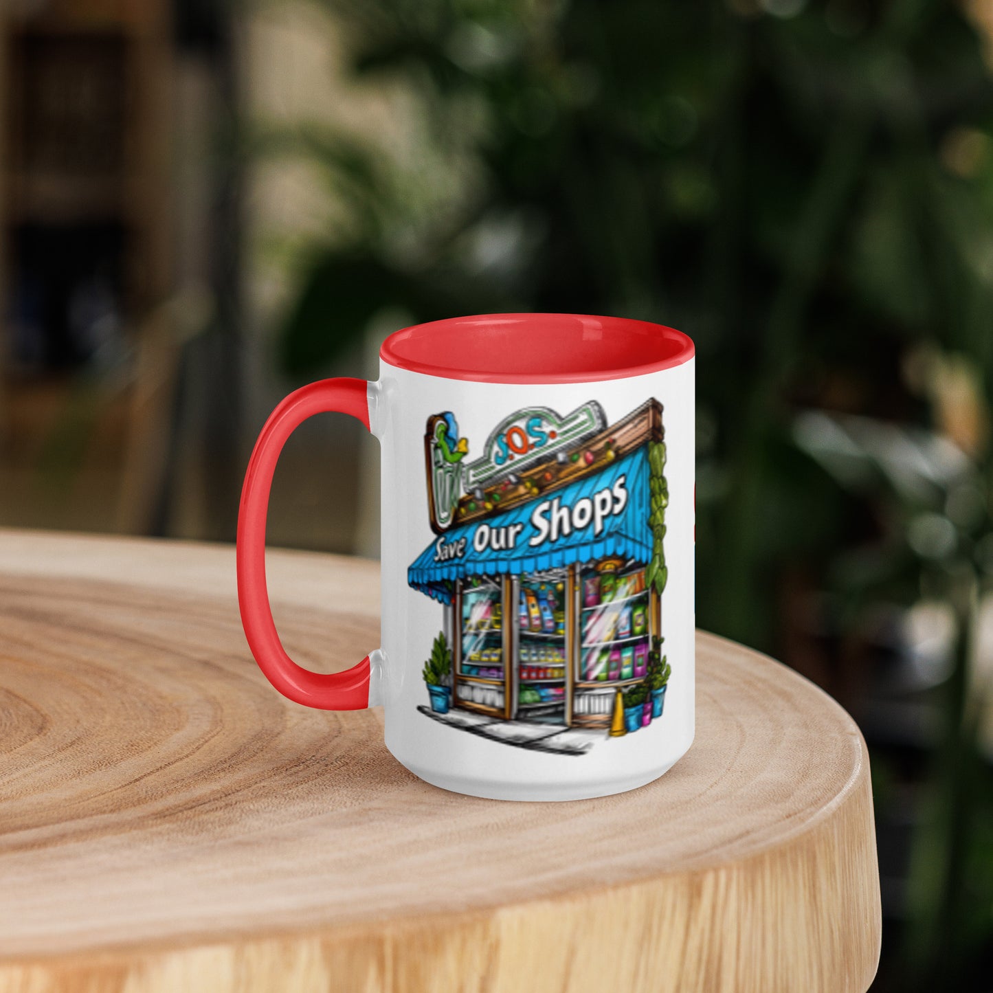 11oz or 15oz Colored Mug with Storefront Design
