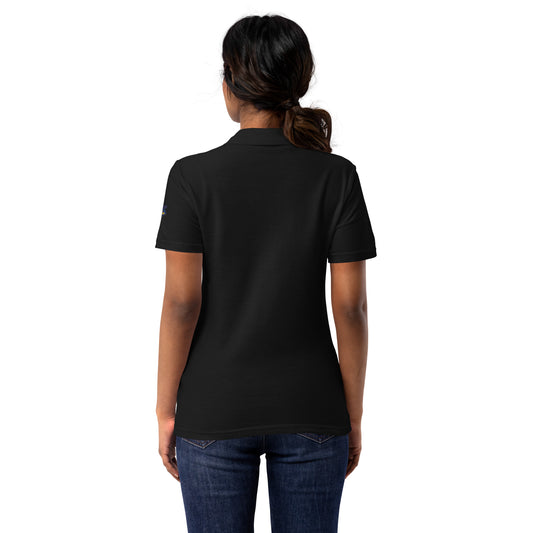 Women’s pique polo with Musical Heart Design