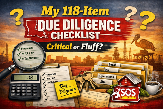My 118-Item Due Diligence Checklist: Critical or Fluff?