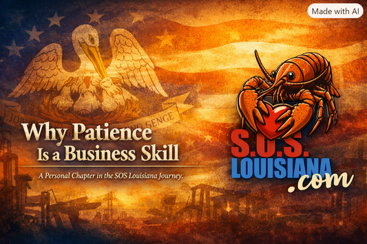❤️ Why Patience Is a Business Skill — A Personal Chapter in the SOS Louisiana Journey