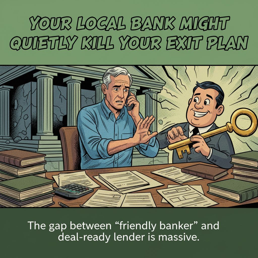 Your friendly hometown banker might quietly kill your business sale