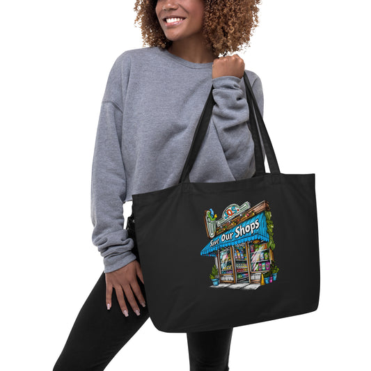 Large Organic Tote with Storefront Design