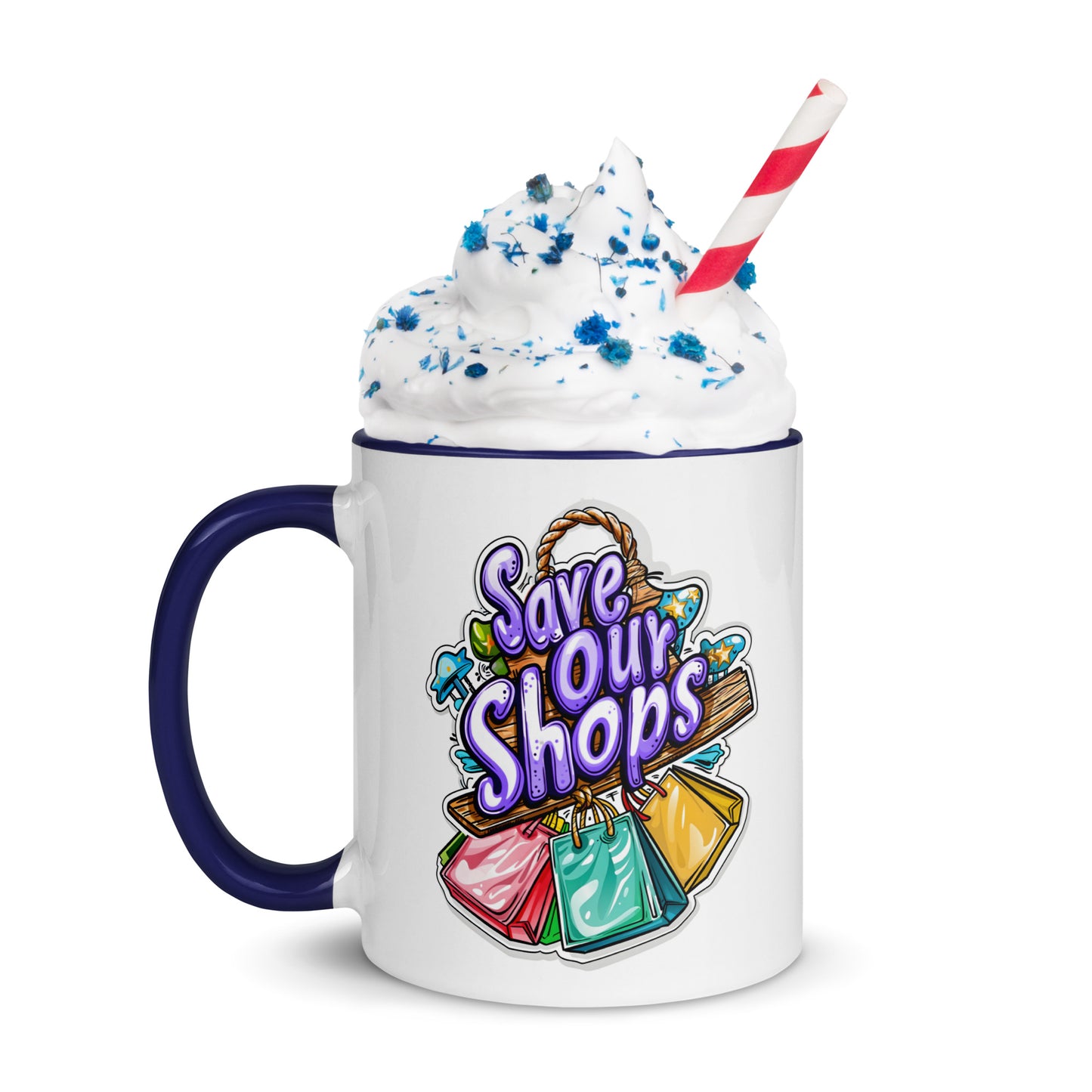 11oz or 15oz Colored Mug with Bags Design