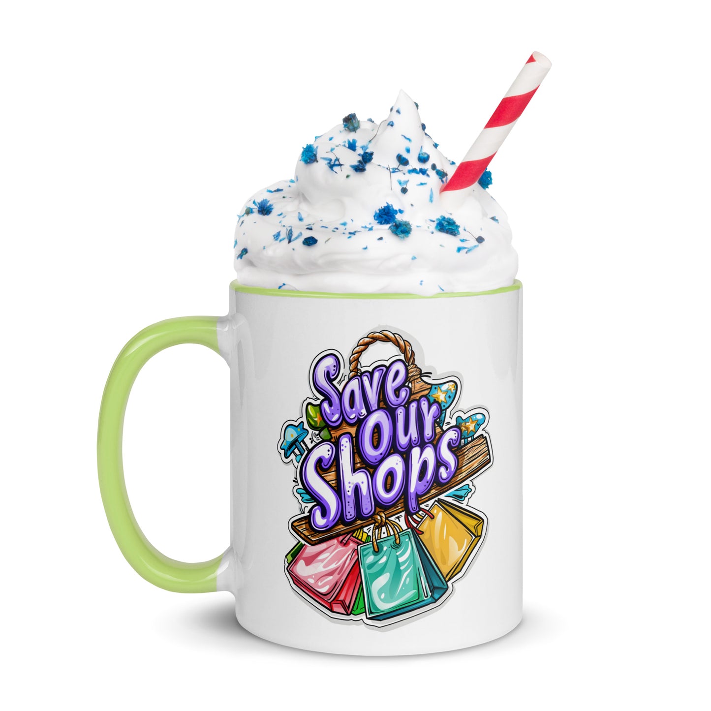 11oz or 15oz Colored Mug with Bags Design