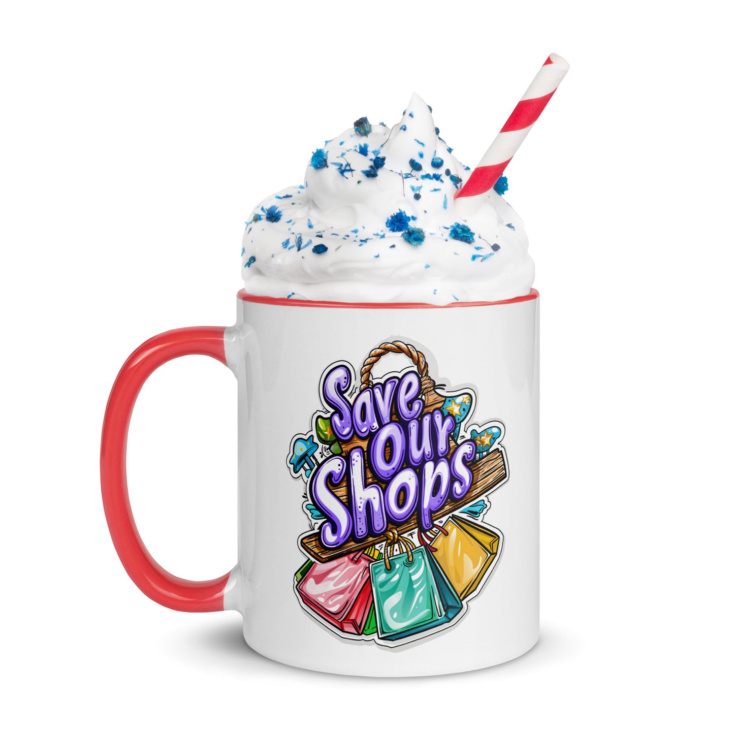 11oz or 15oz Colored Mug with Bags Design