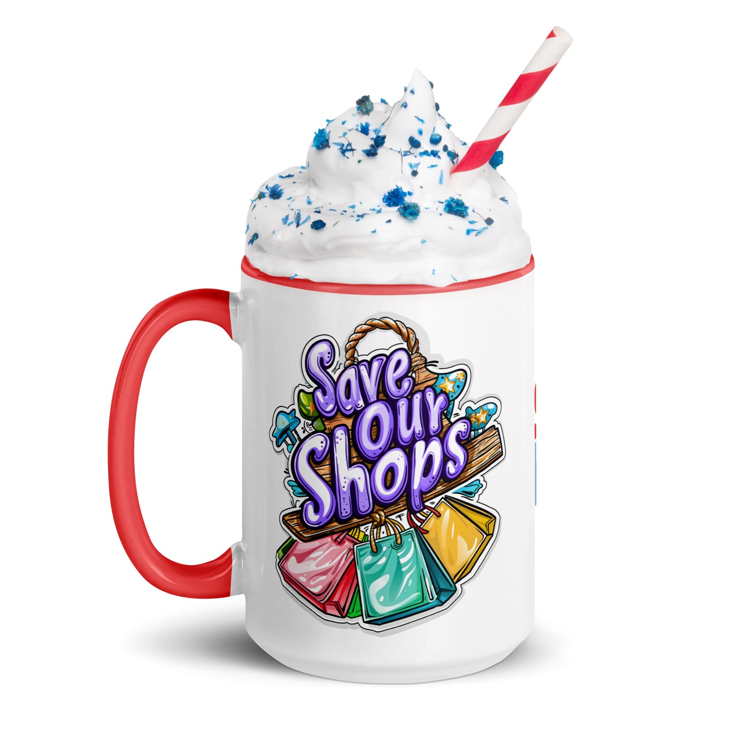 11oz or 15oz Colored Mug with Bags Design